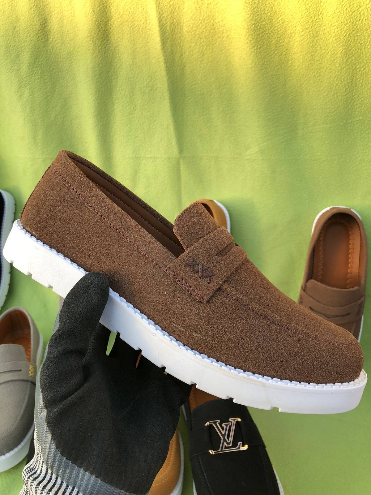 Premium Suede Loafers Brown (Medicated Sole)