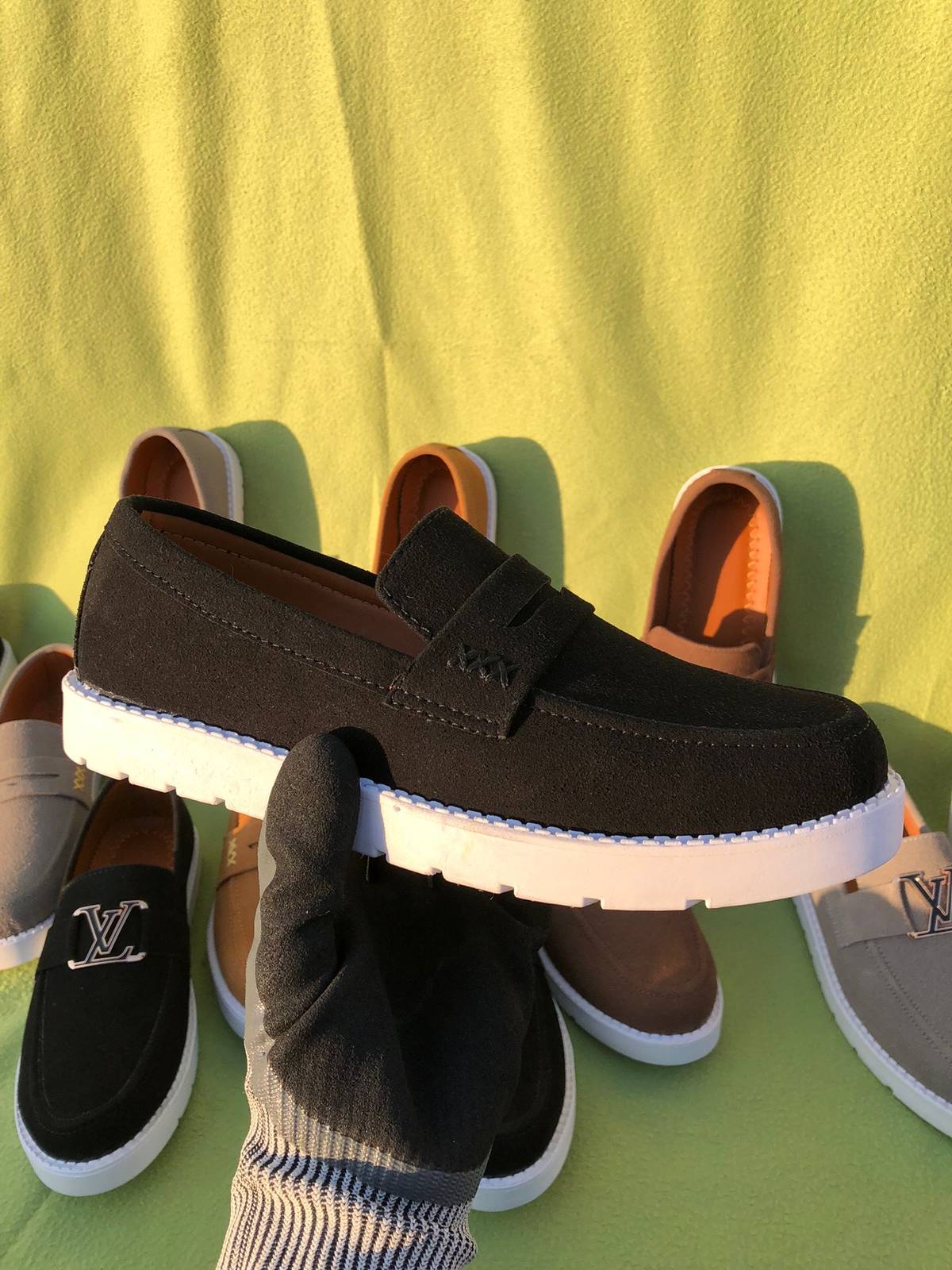 Premium Suede Loafers Black (Medicated Sole)