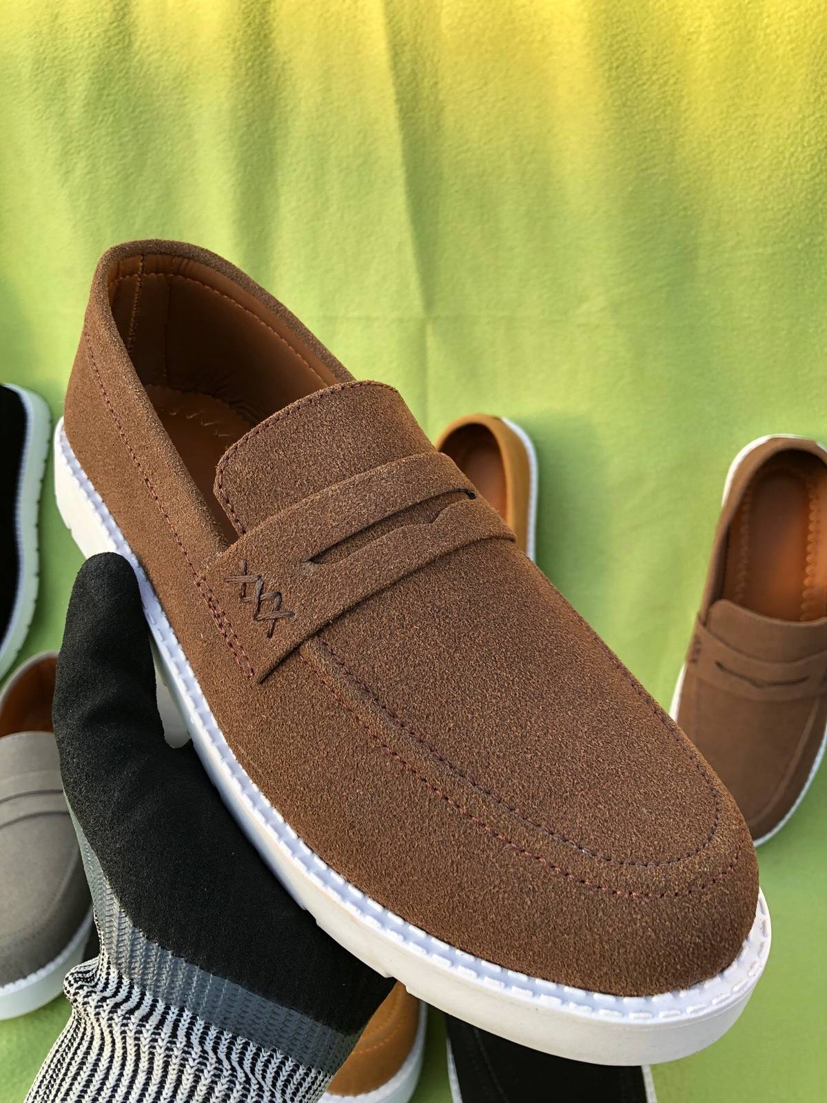 Premium Suede Loafers Brown (Medicated Sole)