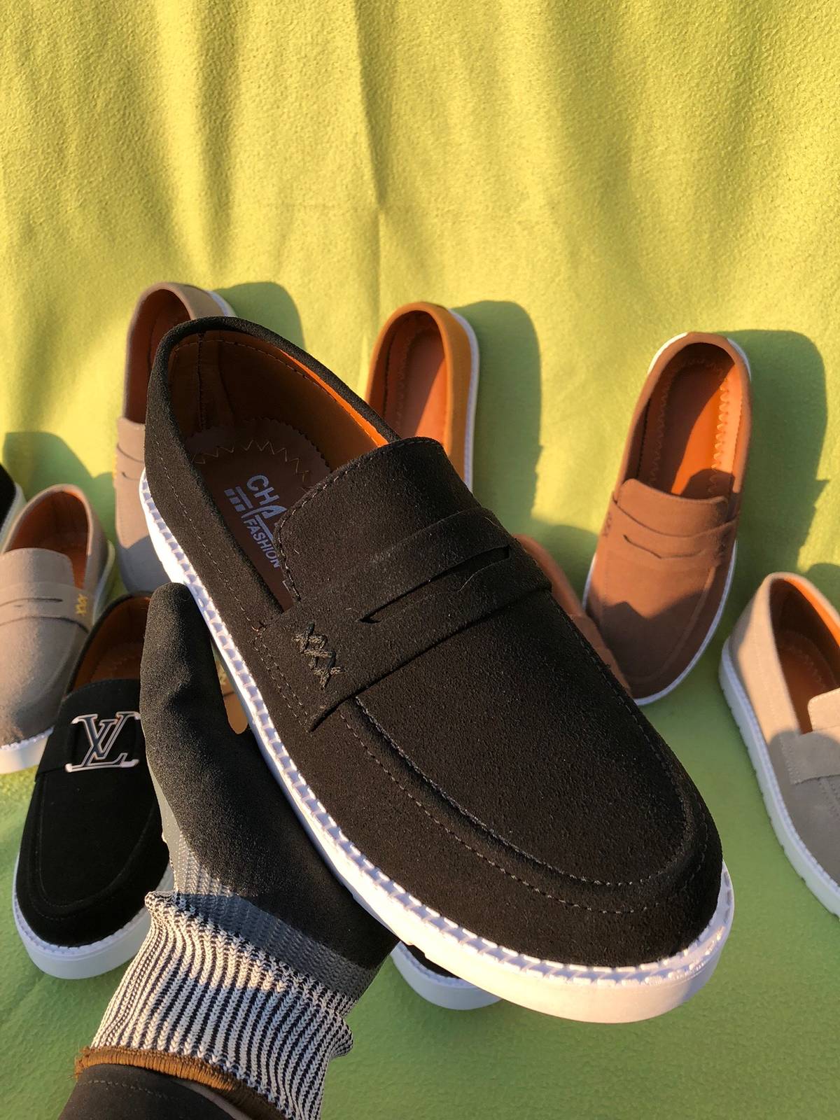 Premium Suede Loafers Black (Medicated Sole)