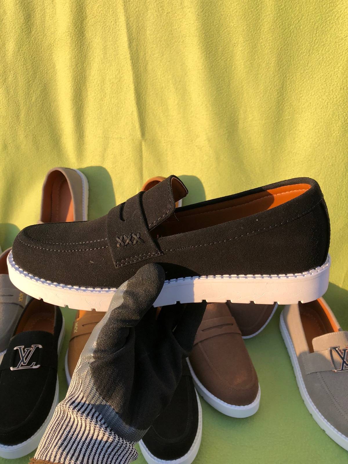 Premium Suede Loafers Black (Medicated Sole)